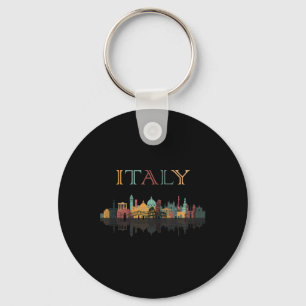 Porte-clés Voyage coloré autour de l'Italie Famille Chemise e