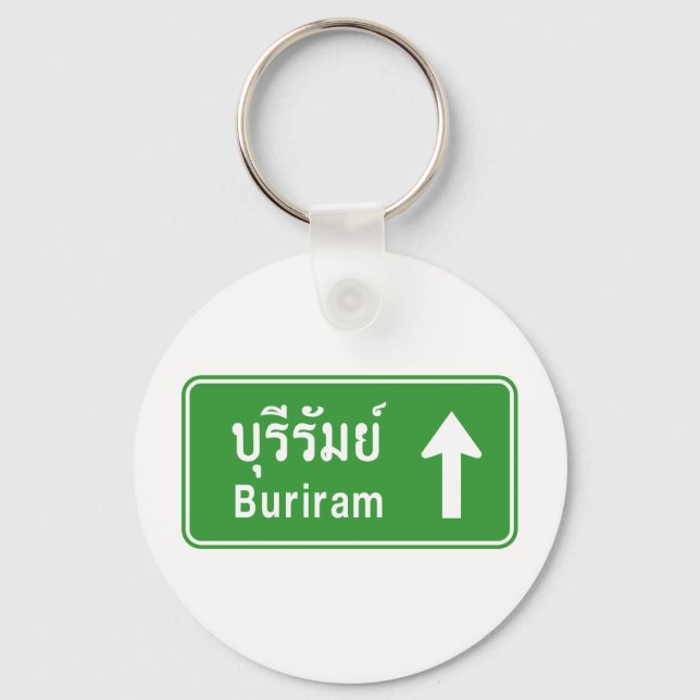 Porte-clés Voyage de Buriram ⚠ Thaïlande ⚠ (Recto)
