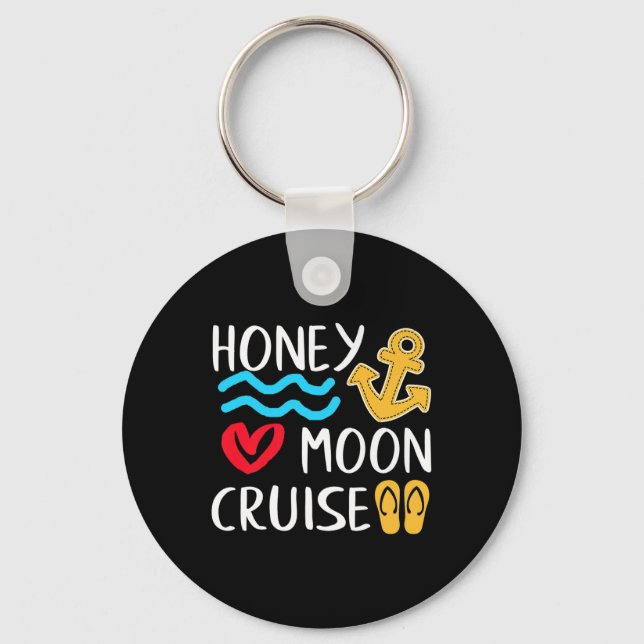 Porte-clés Voyage de croisière de lune de miel Couples Great  (Recto)