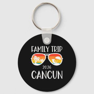 Porte-clés Voyage de famille à Cancun Mexique 2026 Vacances d