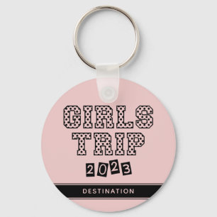 Porte-clés Voyage de filles 2023 Week-end de vacances personn