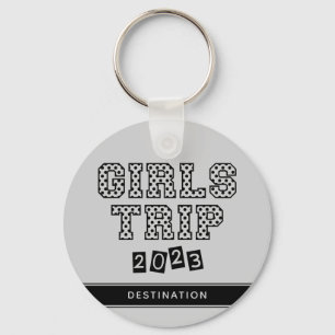 Porte-clés Voyage de filles 2023 Week-end de vacances personn