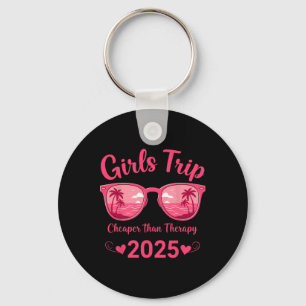 Porte-clés Voyage de filles 2025 Été Thérapie de Palm Beach V