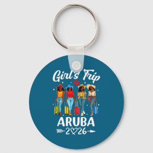 Porte-clés Voyage de filles à Aruba 2026 Anniversaire