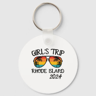 Porte-clés Voyage de filles à Rhode Island Vacances d'été Cor