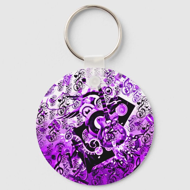Porte-clés Voyage De Musique, Rochers Violet_ (Recto)