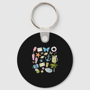 Porte-clés Voyage de plage esthétique côtière étoile de mer c