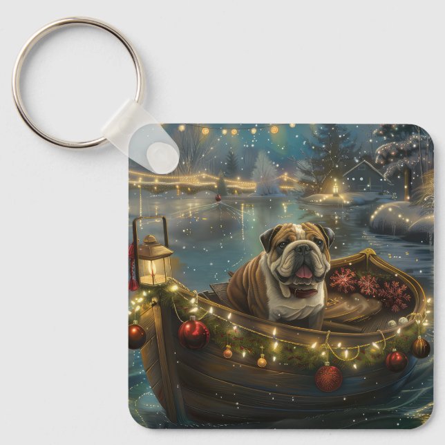 Porte-clés Voyage du festival de Noël de Bulldog (Recto)