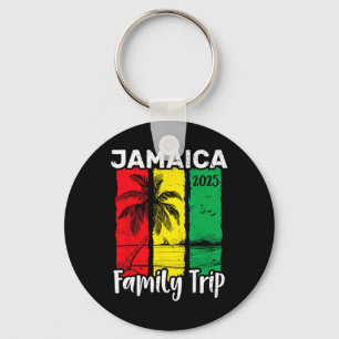 Porte-clés Voyage en famille Jamaïque 2025 Île tropicale Vaca