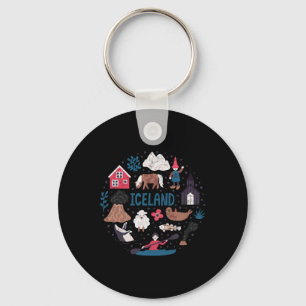 Porte-clés Voyage Europe Islande Reykjavik Famille Vacances S