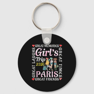 Porte-clés Voyage Filles 2026 Paris Grandes Amies Vacances Vo