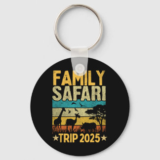 Porte-clés Voyage Safari en Famille 2025 Équipe de Vacances F