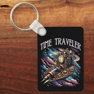 Porte-clés Voyageur de temps - Steampunk Space Adventure