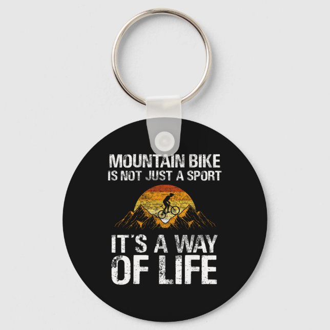 Porte-clés VTT Descente - Vélo Tout Terrain VTT (Recto)