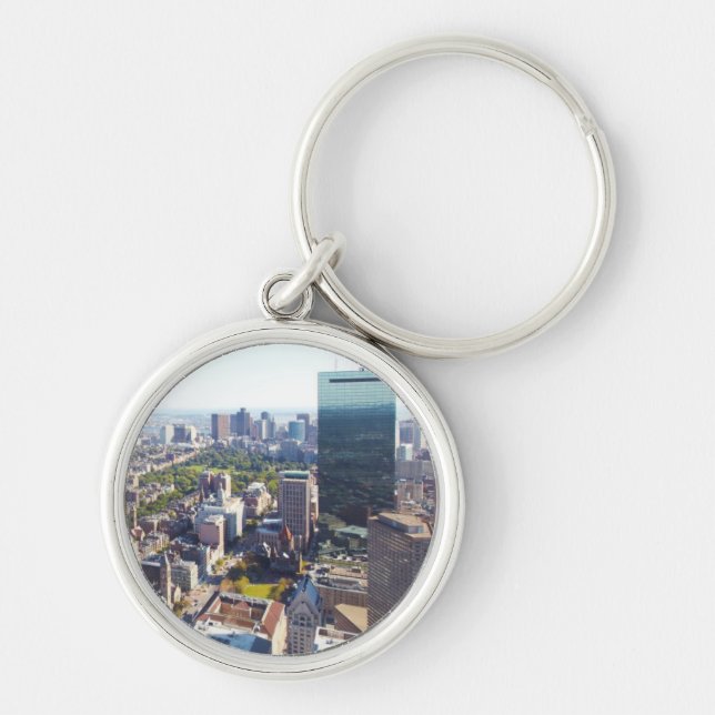 Porte-clés Vue aérienne de Boston (Devant)