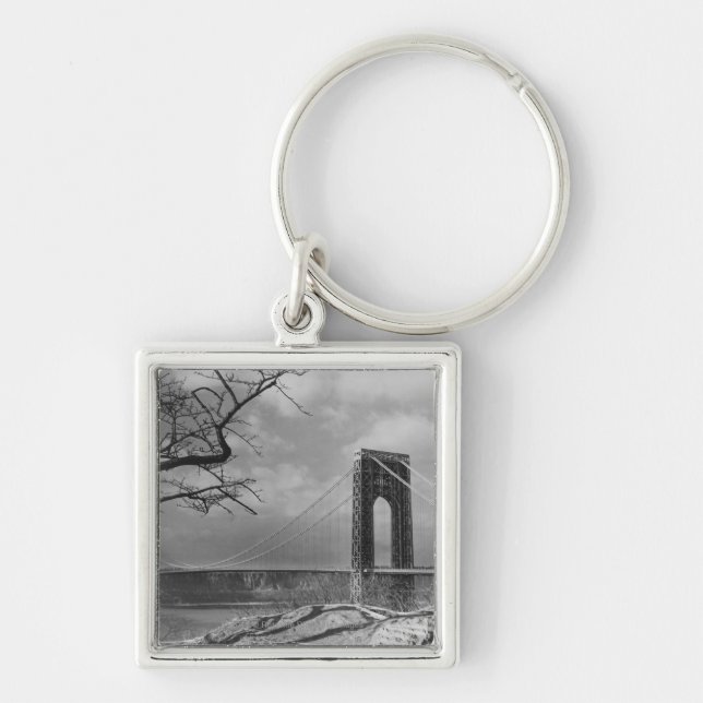 Porte-clés Vue B&W de pont suspendu (Devant)
