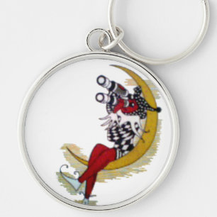 Porte-clés Vue cosmique : Elfe sur la lune aventure