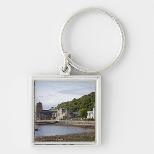 Porte-clés Vue côtière avec bâtiments historiques, Oban, (Devant)