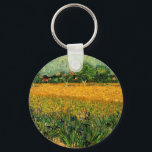 Porte-clés Vue d'Arles avec Irises par Vincent van Gogh<br><div class="desc">Vue d'Arles avec Irises au premier plan par Vincent van Gogh est un post impressionnisme d'art vintage peinture paysage nature. Un champ de blé avec des fleurs d'iris violet au premier plan sur une ferme. Arbres et la ville d'Arles avec maisons sont dans l'arrière - plan. À propos de l'artiste...</div>