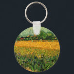 Porte-clés Vue d'Arles avec Irises par Vincent van Gogh<br><div class="desc">Vue d'Arles avec Irises au premier plan par Vincent van Gogh est un post impressionnisme d'art vintage peinture paysage nature. Un champ de blé avec des fleurs d'iris violet au premier plan sur une ferme. Arbres et la ville d'Arles avec maisons sont dans l'arrière - plan. À propos de l'artiste...</div>