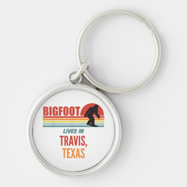 Porte-clés Vue de Bigfoot à Travis Texas  (Devant)