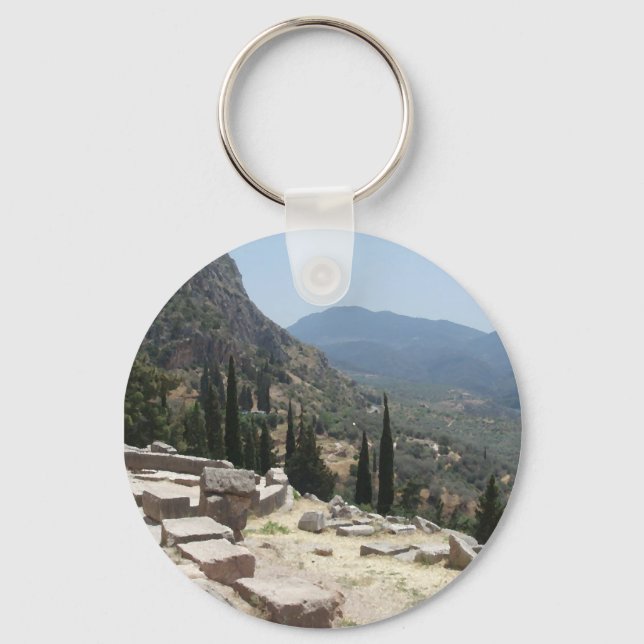 Porte-clés Vue de Delphes, Grèce (Recto)