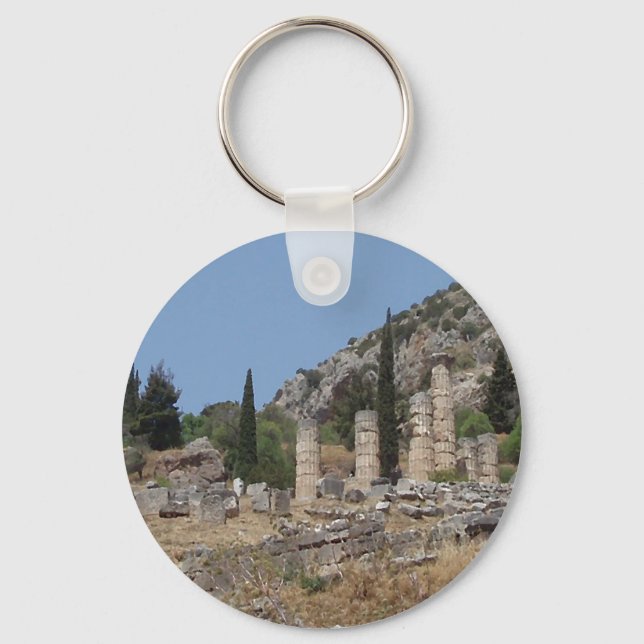 Porte-clés Vue de Delphes, Grèce (Recto)