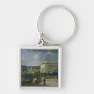 Porte-clés Vue de la villa Medici, Rome, 1813