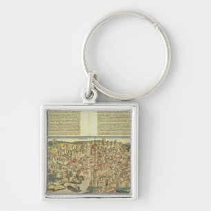 Porte-clés Vue de la ville murée de Florence, du Nure