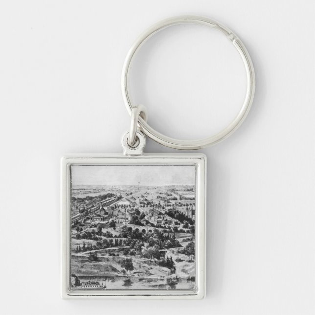 Porte-clés Vue de l'exposition centennale (Devant)