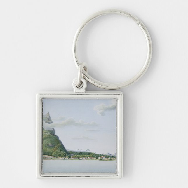 Porte-clés Vue de l'île de Bora Bora, de 'automobile de (Devant)