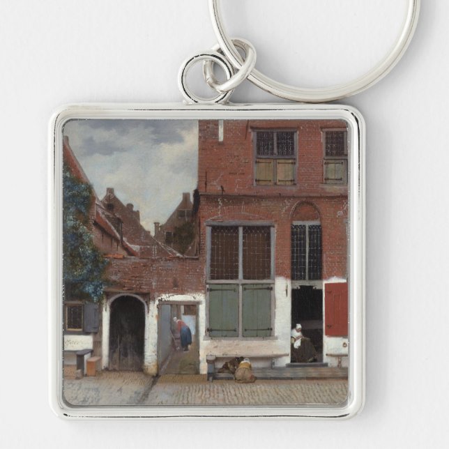 Porte-clés Vue de maisons à Delft La Petite Rue (Devant)
