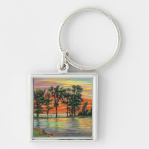 Porte-clés Vue de point de tir à l'arc