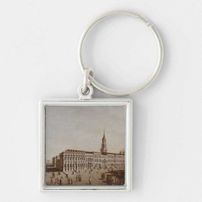 Porte-clés Vue de rue de château (Devant)