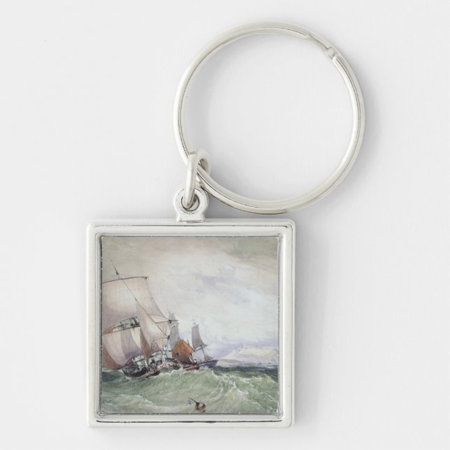 Porte-clés Vue de Scarborough, avec Collier Brig (Devant)