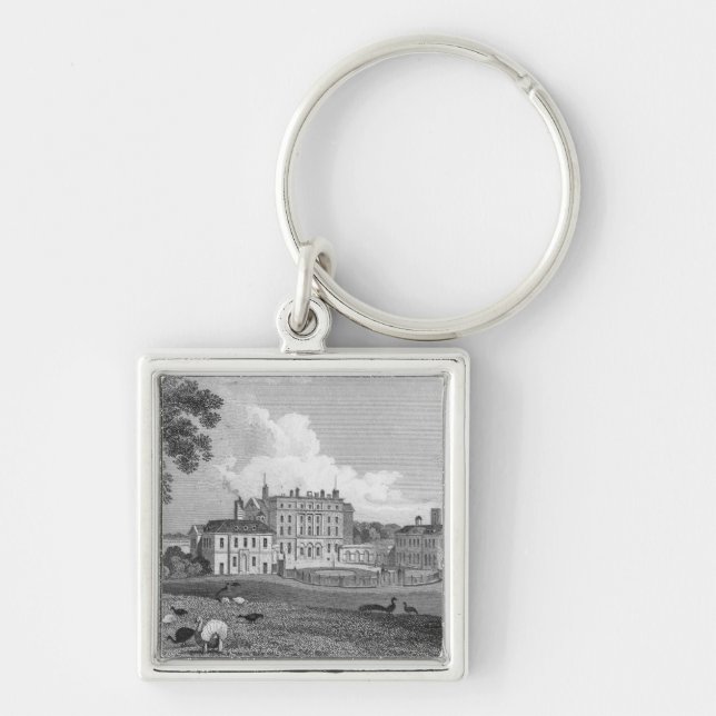 Porte-clés Vue d'endroit de Chevening, gravée par S. Lacy (Devant)