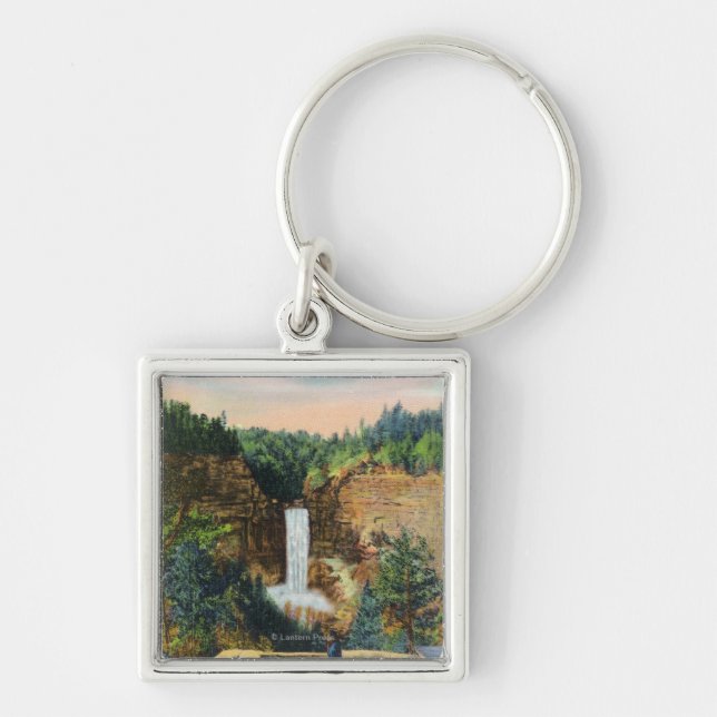 Porte-clés Vue des chutes Taughannock # 2 (Devant)