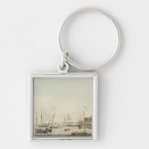 Porte-clés Vue du cornet de château, Guernesey, avec