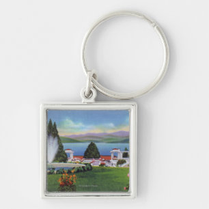 Porte-clés Vue du nord de lac de Fort William Henry