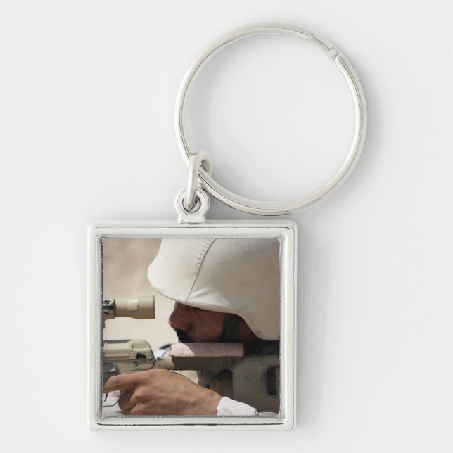 Porte-clés Vue d'un sergent de l'armée irakienne dans une por (Devant)