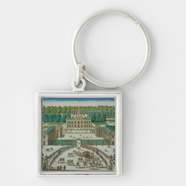 Porte-clés Vue et perspective de l'entrée au Chatea (Devant)