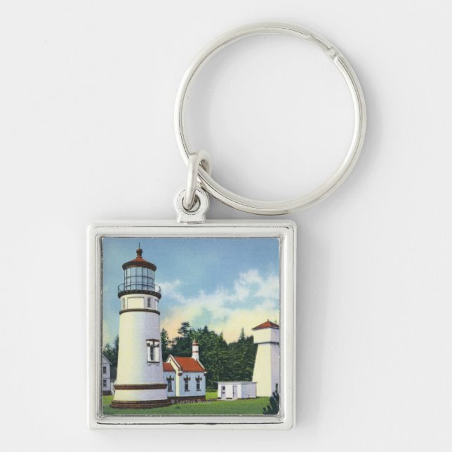 Porte-clés Vue extérieure du phare d'UmpquaCoast (Devant)