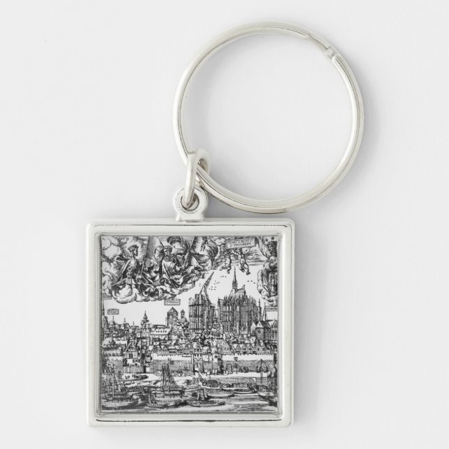 Porte-clés Vue générale de Cologne, 1531 (gravure) (pho de (Devant)