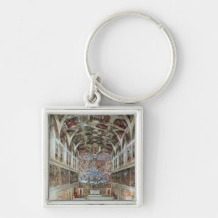 Porte-clés Vue intérieure de la chapelle de Sistine