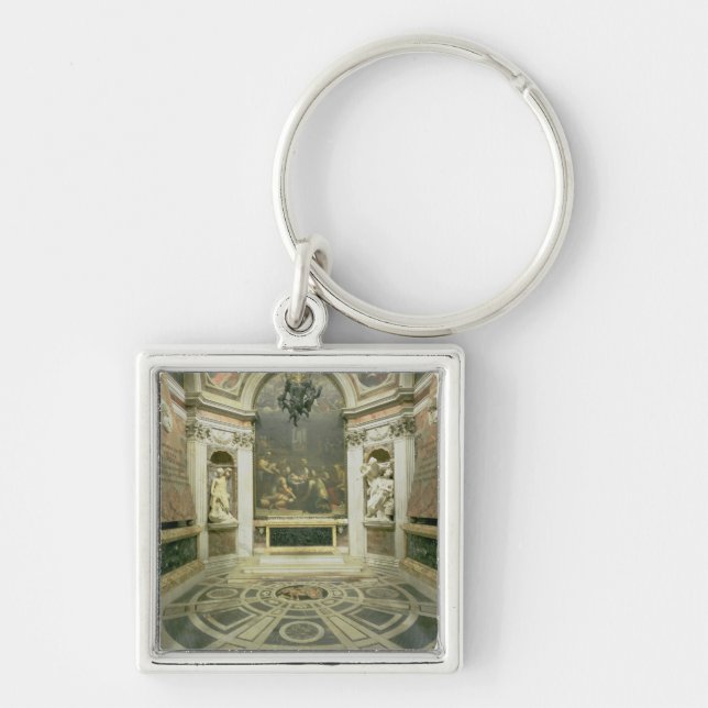 Porte-clés Vue intérieure de la chapelle octogonale de Chigi (Devant)