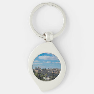 Porte-clés Vue panoramique de la vieille ville de La Valette