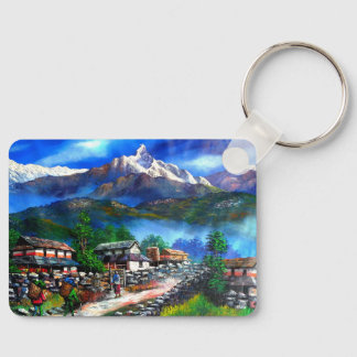 Porte-clés Vue Panoramique De L'Everest Mountain Nepal