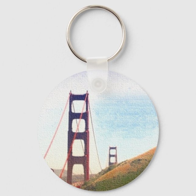Porte-clés vue porte dorée (Recto)