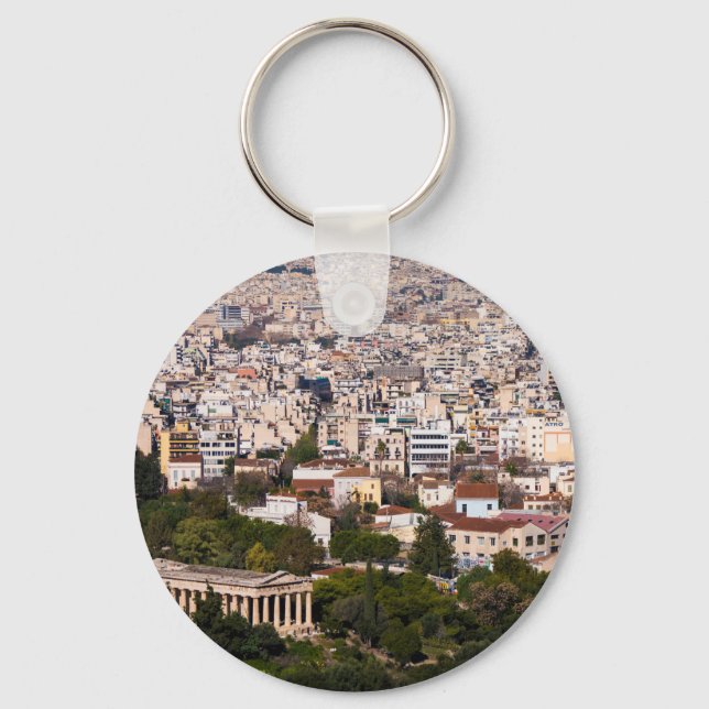 Porte-clés Vue sur Athènes (Recto)