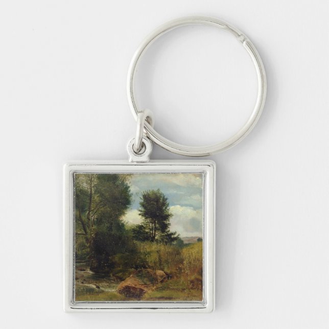 Porte-clés Vue sur la rivière Sid, près de Sidmouth, c.1852 (Devant)